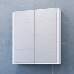 PVC Cabinet with bathroom mirror 58 x 14.4 x 65 cm, Linea 65