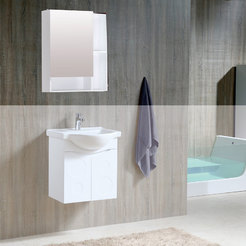 PVC Cabinet with bathroom mirror 50 x 15 x 70 cm