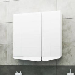 Тумба для ванной комнаты ПВХ с зеркалом 55 x 14,4 x 63,5 см Vivi 60