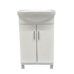 PVC Cabinet with bathroom sink 55 x 44.5 x 85 cm on legs