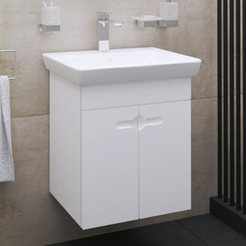 PVC Cabinet with bathroom sink Poli 55 with smooth closing HEIGHT