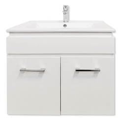 Hanging PVC cabinet with sink 60 cm Rome