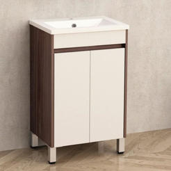 PVC Cabinet with bathroom sink smooth closing 51x40x83.5 cm