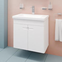 PVC Cabinet with bathroom sink Nellie 60 suspended 60x44x63cm HEIGHT