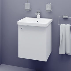 PVC Cabinet with bathroom sink 40x37.2x51cm Yvon 40 HEIGHT