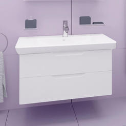 Шкаф МДФ с раковиной для ванной 80 x 45 x 58см Senso 80 ВЫСОТА