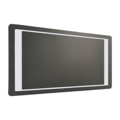 Bathroom mirror with LED lighting and touch screen button 80 x 60 cm