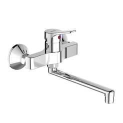 Wall-mounted sink mixer with Scorpio pipe spout - 160 mm