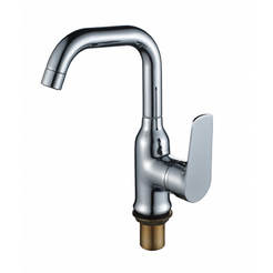 Standing bathroom faucet - single lever, high
