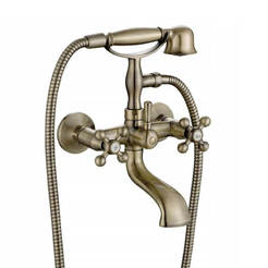 Retro bath / shower faucet, bronze Stilo