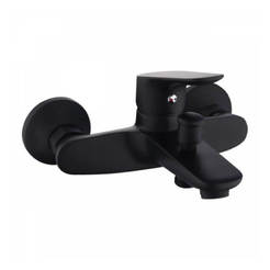 Wall-mounted bath/shower mixer black Capri 30229B