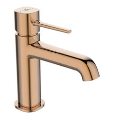 Bathroom sink mixer Polla standing with waste rose gold color 17348 LAVEO