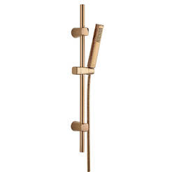 Pipe suspension Polla with hose, hand shower and holder rose gold color 17351 LAVEO