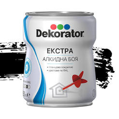 Alkyd paint for metal and wood Extra - 650ml, resin black RAL 9005
