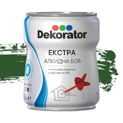 Alkyd paint for metal and wood Extra - 650ml, green leaf RAL 6002