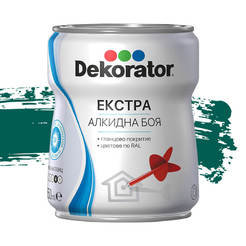 Alkyd paint for metal and wood Extra - 650ml, green opal RAL 6026