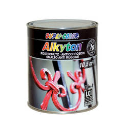 Anti-corrosion paint with hammer effect Alkyton 4in1 - 750ml, dark gray