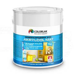 Water-based paint Akrylcol C1000 matt white 2.5l