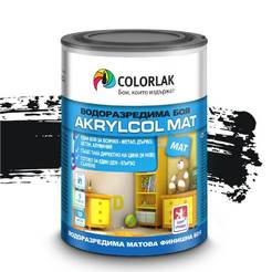 Water-based paint Akrylcol C1999 matt black 600ml