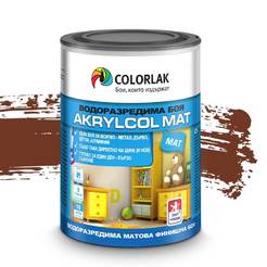 Краска на водной основе Akrylcol C2430 матовый шоколадно-коричневый 600мл