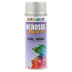 Спрей боя Aerosol Art - 400мл, RAL9006 акрилна бързосъхнеща