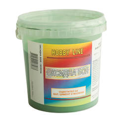 Краска оксидная для извести, цемента и штукатурки 1 кг зеленая