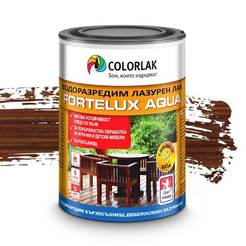 Water-based azure varnish for wood Fortelux Aqua C0020 chestnut 2.5 l