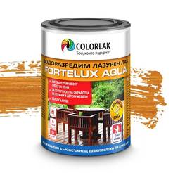 Water-based azure varnish for wood Fortelux Aqua C0021 walnut 2.5 l