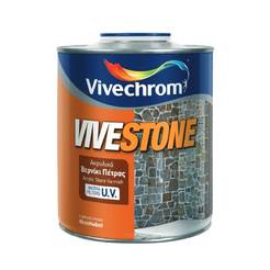 Лак для камня акриловый 2,5 л Vivechrom Vivestone с УФ фильтрами бесцветный