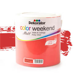 Latex Color Weekend Бордовый красный 2,5 л матовый