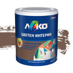 Interior paint - Latex Leko Intern, chocolate mousse 2.5 l