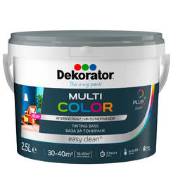 Колеровочная краска для интерьера Multi Color base TRA 2,5л Dekorator base P