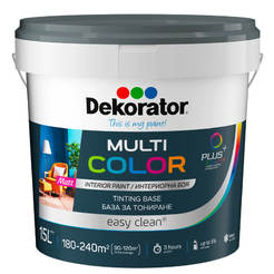 Интериорна боя за тониране Multi Color база D 15л Dekorator база D