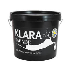 Краска фасадная акриловая Klara white base A - 0.9л