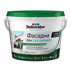 Facade paint with silicone 4l Dekorator, toning base Transparent