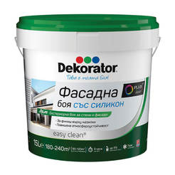 Facade paint with silicone 15 l Dekorator, toning base Transparent