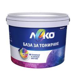 Acrylic paint Leko base interior/exterior for tinting Transparent 3.8l