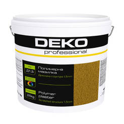 Polymer plaster dragged 2mm Deko Professional 25kg white