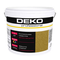 Silicone scratched plaster 2 mm, Deko Professional white - 25 kg