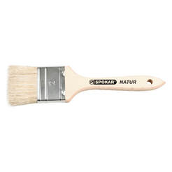Flat wooden paintbrush with natural hair Natur 13 x 40 x 9mm 9020