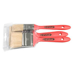 Set of paint brushes with natural hair Trio