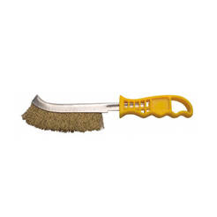 Wire brush with PVC handle 250 mm