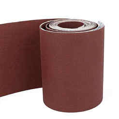 Sandpaper red fabric P180 120mm x 1m roll textile base