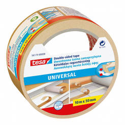 Double-sided adhesive tape with smooth white media 50mm x 25m