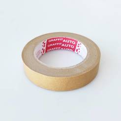 Paper tape for painting cars up to 90°C, 30mm x 45m brown