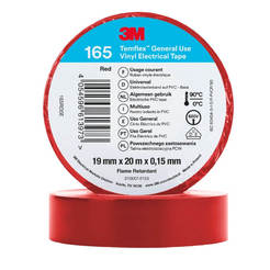 Insulation tape red 19mm x 20m, 150 micron 3M Temflex
