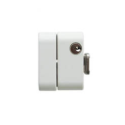 Additional lock for AL and PVC, safety white