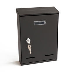 Metal mailbox 300 x 216 x 65 mm - Black, Nano 11