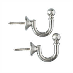 Decorative hook for curtains and drapes, steel 45 mm 2 pieces MARDOM