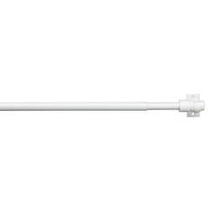 Телескопичен корниз, корнизна пръчка Калифорния 125-225см, ф12мм, алуминий, бял